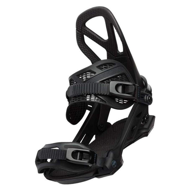 This is an image of Arbor Hemlock snowboard bindings