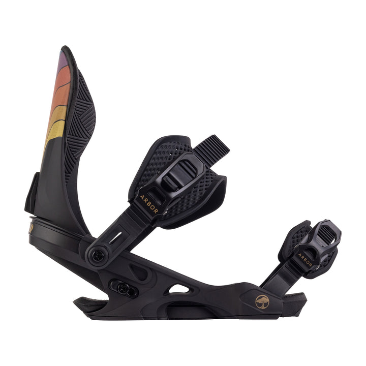 This is an image of Arbor Sequoia Snowboard Bindings