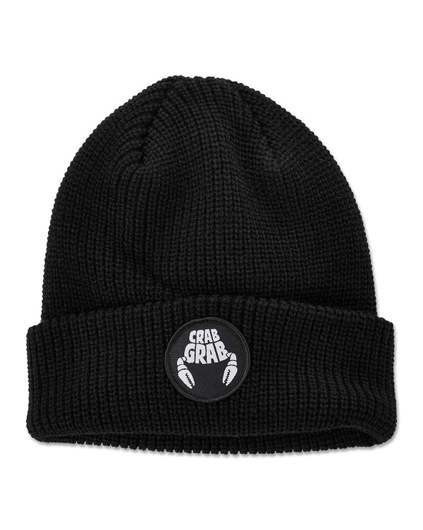 This is an image of Crab Grab Circle Patch Beanie