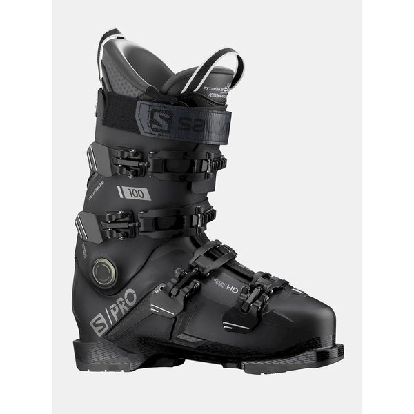 This is an image of Salomon SPro 100 ski boots