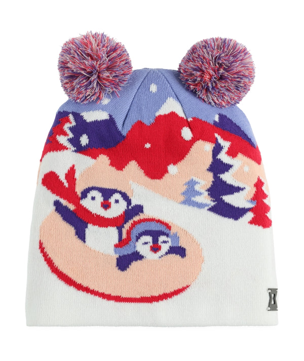 This is an image of Spyder Penguin Double Pom Hat